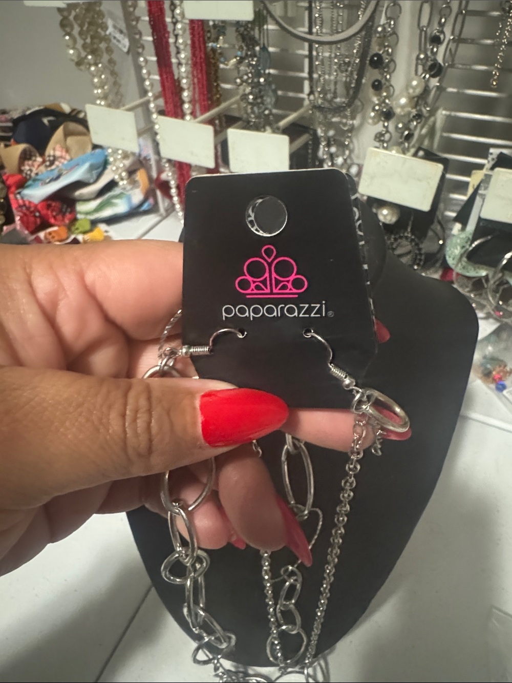 paparazzi Silver Chain Link Hair Accessory Set